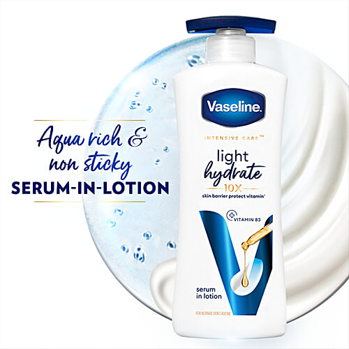 Vaseline Intensive Care Light Hydrate Body Lotion, 400 ml  For Hydration Boost