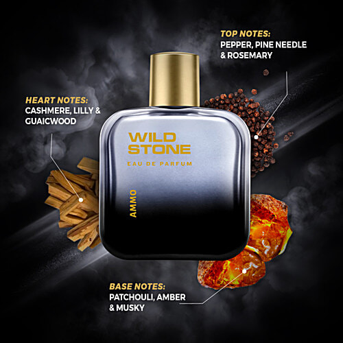 Wild Stone Ammo Eau De Parfum - For Men, 100 ml Spicy & Woody Long Lasting Perfume, Party Wear Fragrance