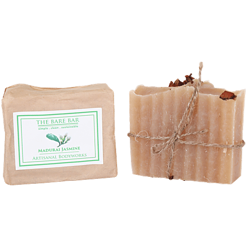 Buy The Bare Bar Madurai Jasmine Soap Bar Online at Best Price of Rs