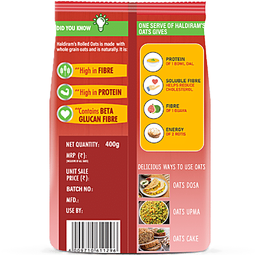 Haldiram's Rolled Oats, 400 g Pouch 