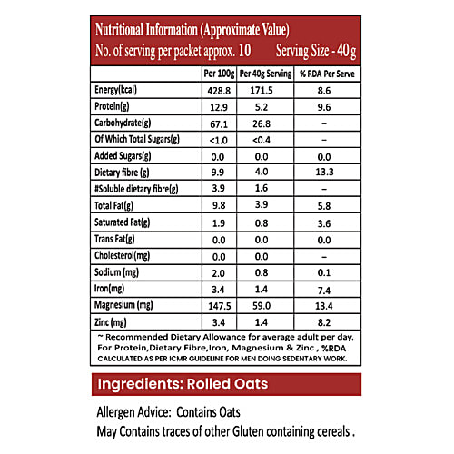 Haldiram's Rolled Oats, 400 g Pouch 