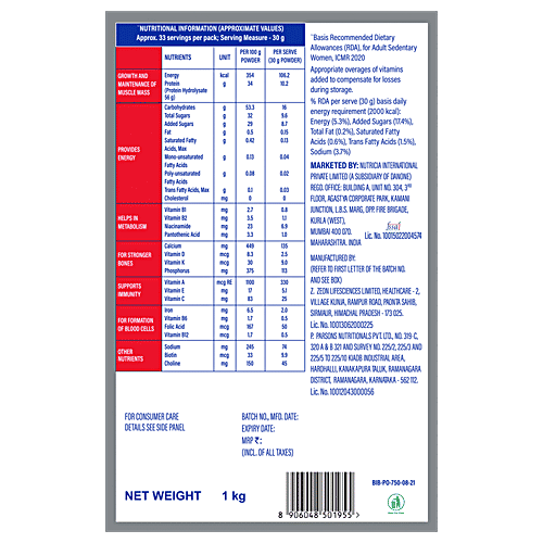 Protinex  Nutritional Beverage Mix - Original, For Adults, 1 kg Carton Vital Nutrients, Support Strength & Immunity