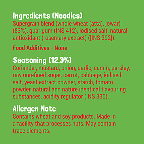 Slurrp Farm Instant Millet Noodles - Yummy Masala, 57 g  No Maida, No Preservatives, Not Fried