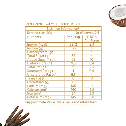Eatopia Superfood Millet Bites - Bajra & Coconut, Made With Jaggery, 50 g  