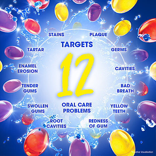 Closeup Complete Fresh Protection Gel Toothpaste - With Multi Vitamin Formula, Gives 12 Oral Care Benefits, 150 g  