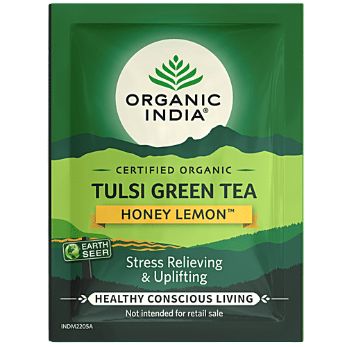 Buy Organic India Tulsi Green Tea Honey Lemon Online at Best Price of