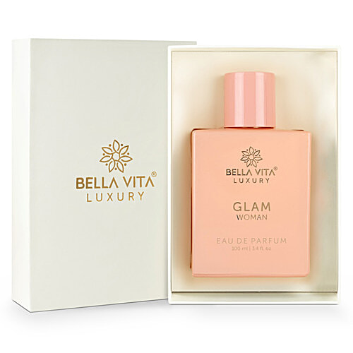 Bella Vita Organic Glam Perfume For Woman With Fresh & Romantic Scent, Ideal Gift For her, 100 ml