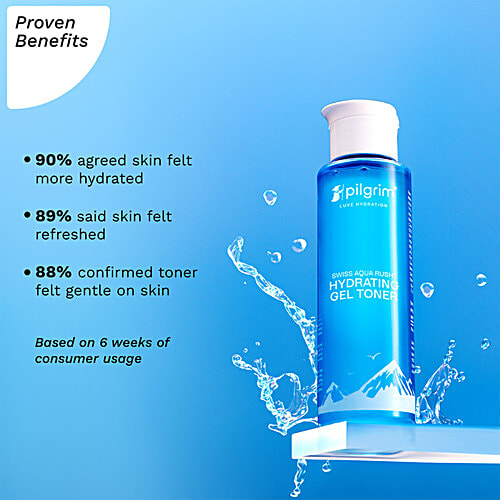 Pilgrim Swiss Aqua Rush Hydrating Gel Toner For Glowing Skin, 100 ml
