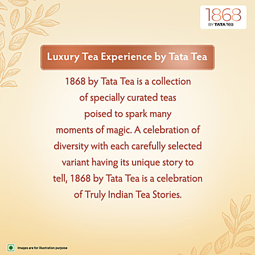 1868 by Tata Tea Assam Orthodox, Assam Black Tea, Premium Tea With Malty Taste & Rich Colour, 100 g Tin 