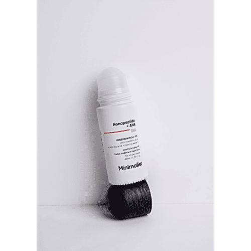 Minimalist Nonapeptide + AHA 06% Underarm Roll-On - Controls Odour & Fades Darkness, 40 ml