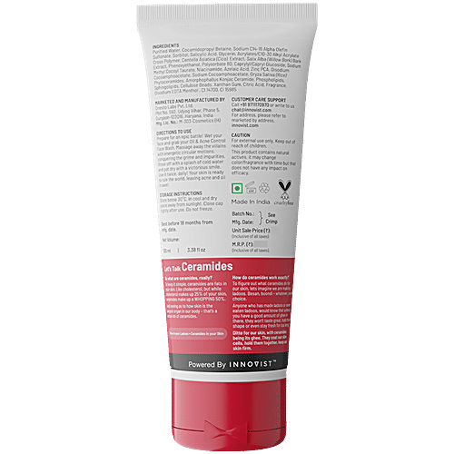 Chemist At Play  Oil & Acne Control Face Wash - With 2% Salicylic Acid, 100 ml  