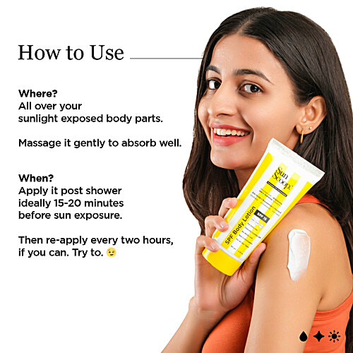 SunScoop SPF Body Lotion - No White Cast, For All Skin Types, 180 g  