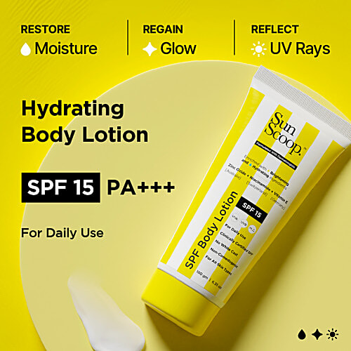 SunScoop SPF Body Lotion - No White Cast, For All Skin Types, 180 g  