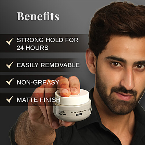 Bare Anatomy Expert Hair Wax - Upto 24 Hrs Strong Hold, 100 g  