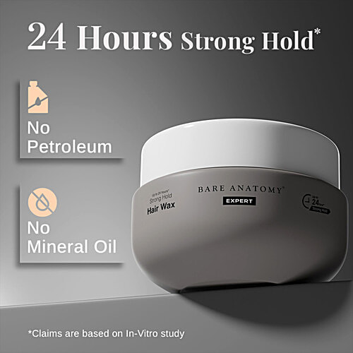 Bare Anatomy Expert Hair Wax - Upto 24 Hrs Strong Hold, 100 g  