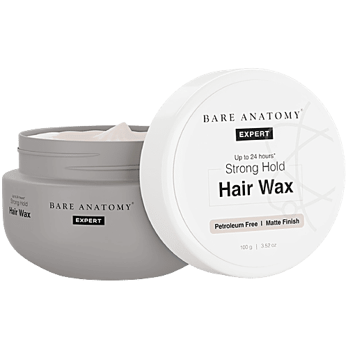 Bare Anatomy Expert Hair Wax - Upto 24 Hrs Strong Hold, 100 g  
