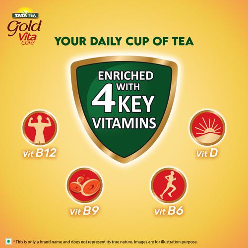 Tata Tea Gold Vita Care - With Vitamin D, B6, B9 & B12, 500 g  