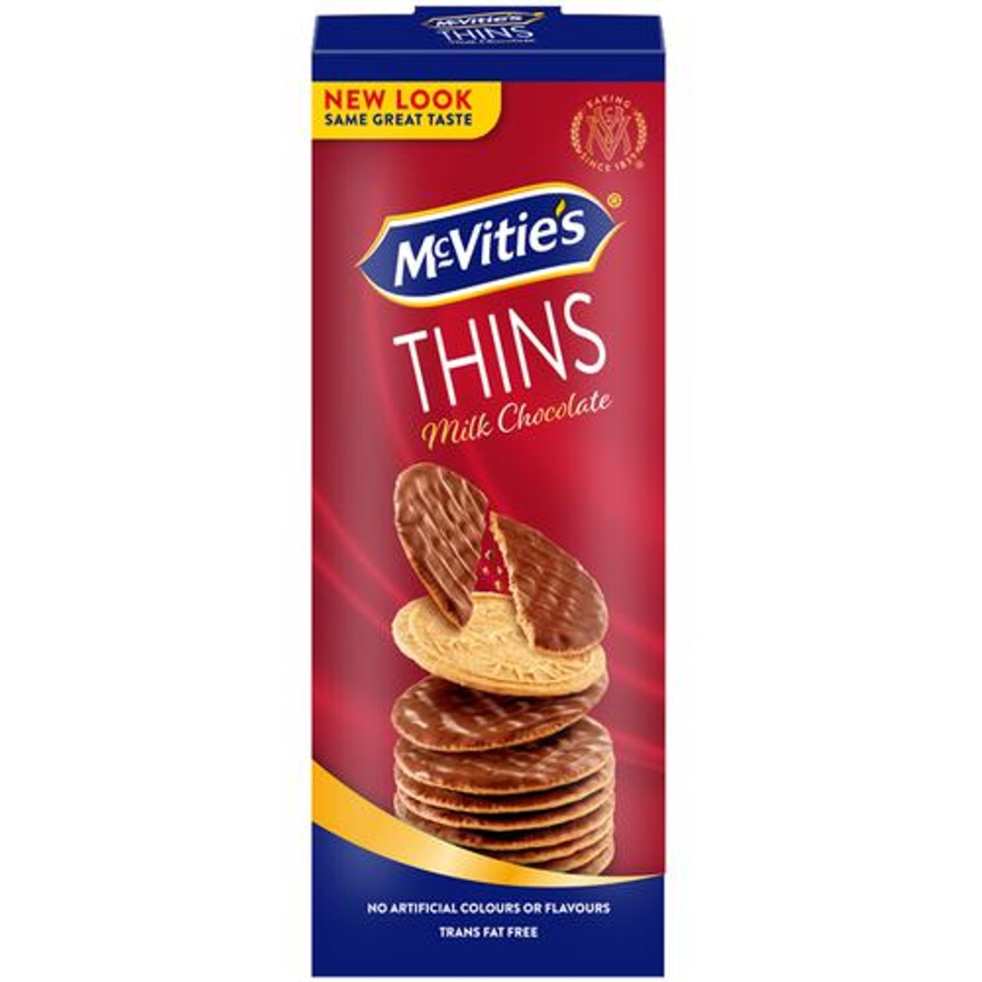 Buy McVitie's Thins Milk Chocolate Coated Biscuits Online at Best Price