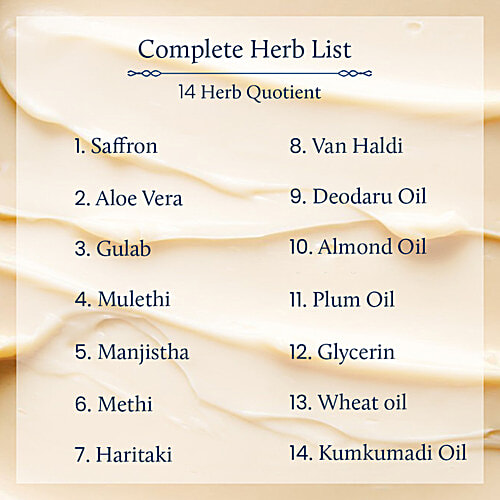 Blue Nectar Shubhr Saffron & Sandalwood Anti ageing Cream - For Women, 50 g Skin Firming & Radiance