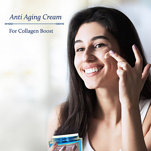 Blue Nectar Shubhr Saffron & Sandalwood Anti ageing Cream - For Women, 50 g Skin Firming & Radiance