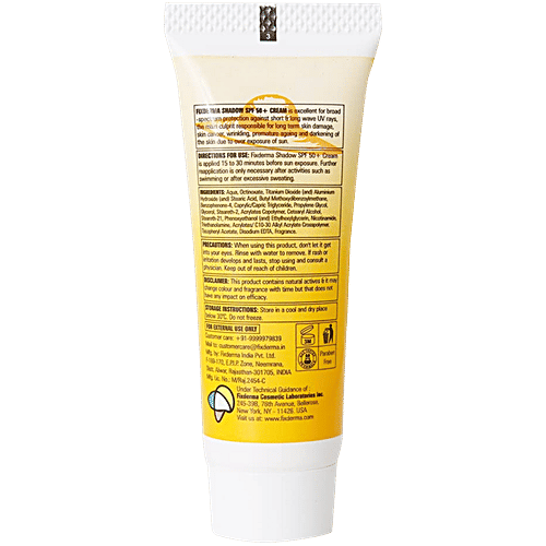 Fixderma Shadow SPF 50+ Cream - PA+++, For UVA & UVB Protection, 15 g  