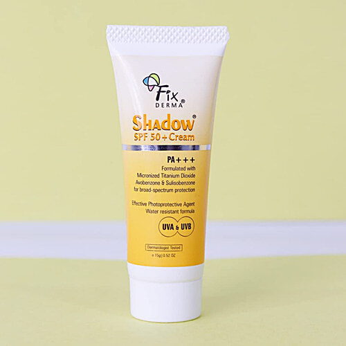 Fixderma Shadow SPF 50+ Cream - PA+++, For UVA & UVB Protection, 15 g  