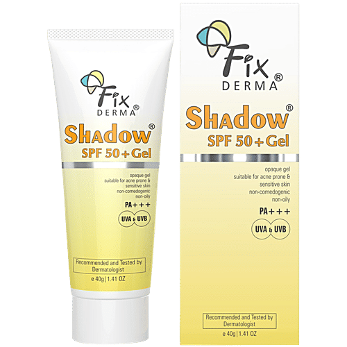 Fixderma Shadow SPF 50+ Gel - PA+++, For UVA & UVB Protection, 40 g  