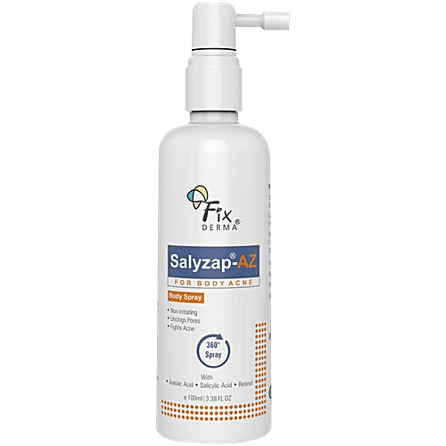 Fixderma Salyzap-AZ Body Spray - For Body Acne, 100 ml  