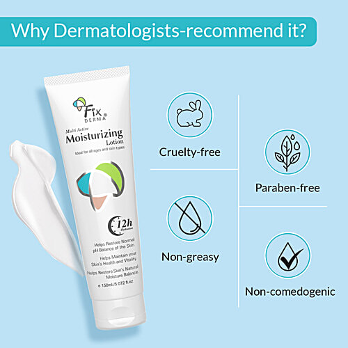 Fixderma Multi Active Moisturizing Lotion - For All Skin Types, 150 ml