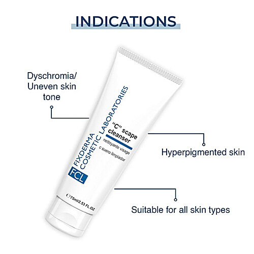 Fixderma Cosmetic Laboratories "C" Scape Face Cleanser - For All Skin Types, 75 ml