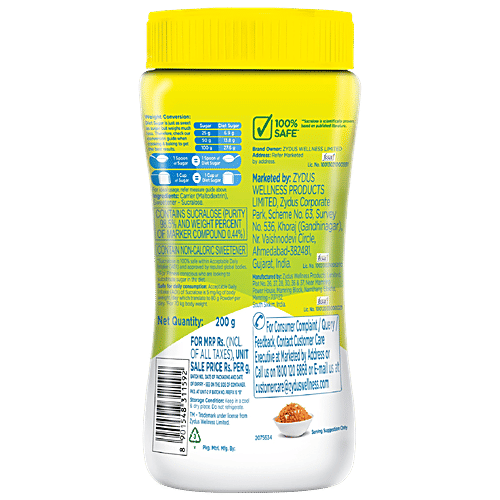 Sugar Free Natura Sweetener - Cook & Bake, Diet Sugar, 200 g  Sweet like Sugar with Low Calories,