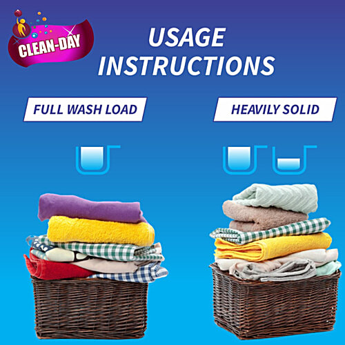 Clean Day  Advanced Liquid Detergent - For Both Hand & Machine Wash, 1 L  