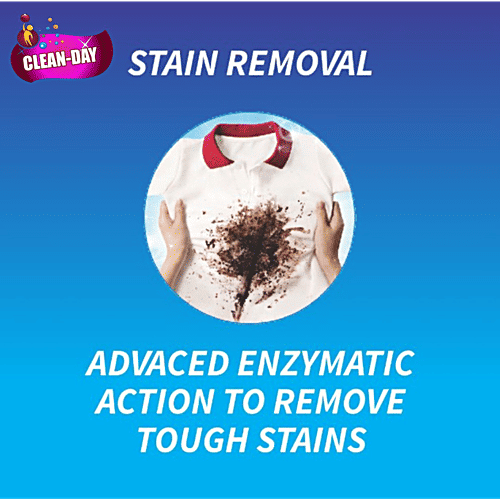 Clean Day  Advanced Liquid Detergent - For Both Hand & Machine Wash, 1 L  