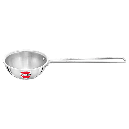 Hawkins Triply Stainless Steel Tadka Pan - Silver, STP15, 360 ml  