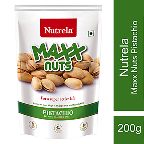 Buy Nutrela Maxx Nuts Pistachio Premium Roasted & Salted Online at