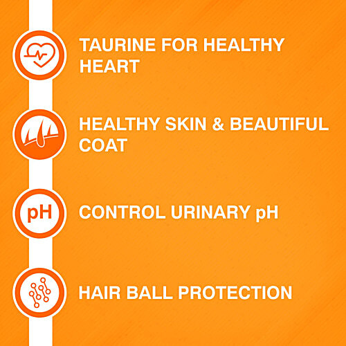 Purepet Mackerel Adult Cat Dry Food, 6 kg Smart Food for a Smarter Pet
Complete Nutrition
Taurine for Healthy Heart