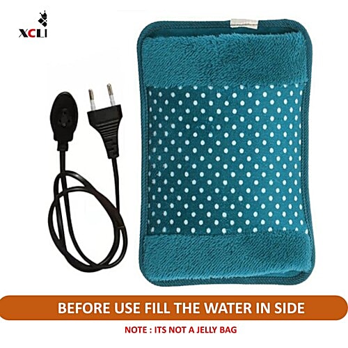 Xclent Electric Heating Hot Water Bag - With Pouch, 1 pc  