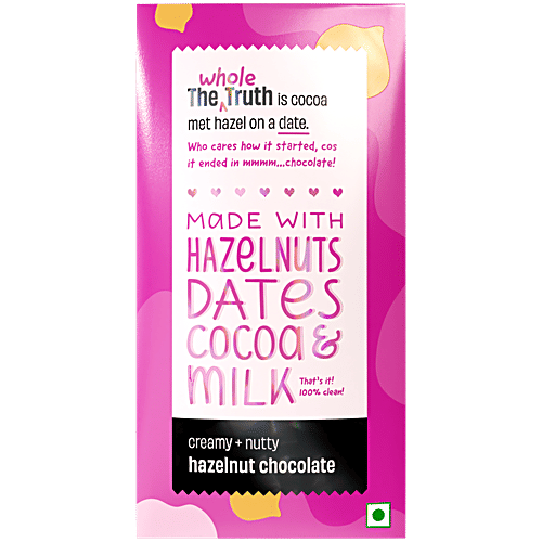 Buy The Whole Truth Creamy & Nutty Hazelnut Chocolate Sweetened With