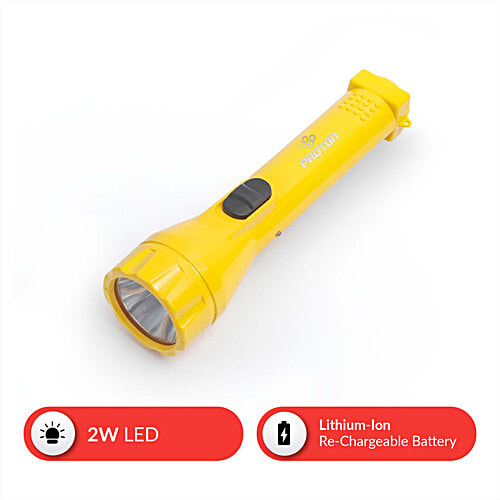 Nippo Proton Rechargeable LED Torch - 2 W, 1 pc  