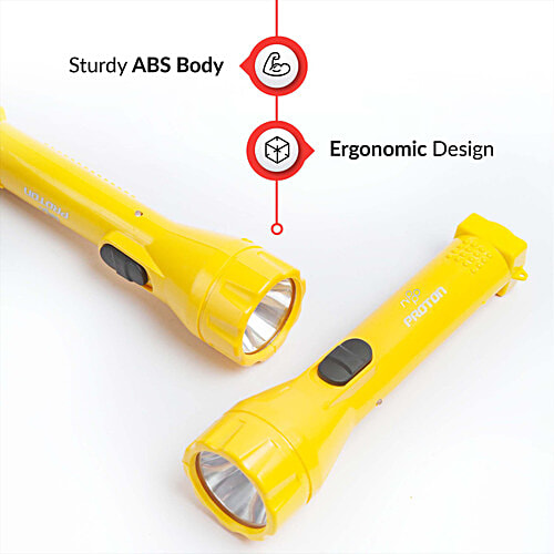 Nippo Proton Rechargeable LED Torch - 2 W, 1 pc  