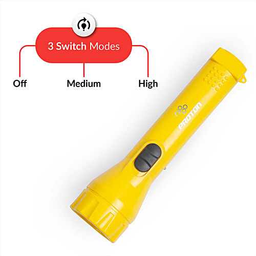 Nippo Proton Rechargeable LED Torch - 2 W, 1 pc  