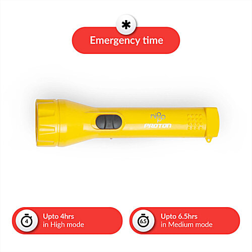 Nippo Proton Rechargeable LED Torch - 2 W, 1 pc  