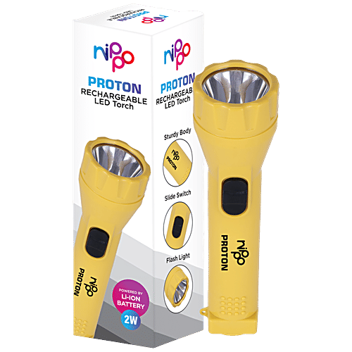 Buy Nippo Proton Rechargeable LED Torch 2 W Online at Best Price of