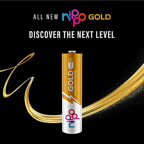 Nippo Gold AAA 4 DG Extra Heavy Duty Battery, 4 pcs  