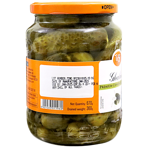 Tify Gherkins Premium Canadian Style Dill, 670 g