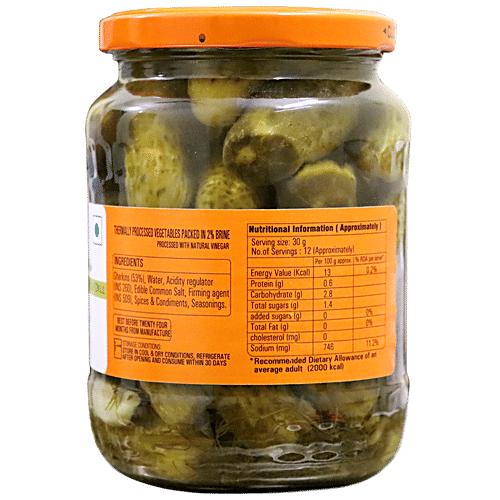 Tify Gherkins Premium Canadian Style Dill, 670 g