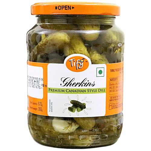 Tify Gherkins Premium Canadian Style Dill, 670 g