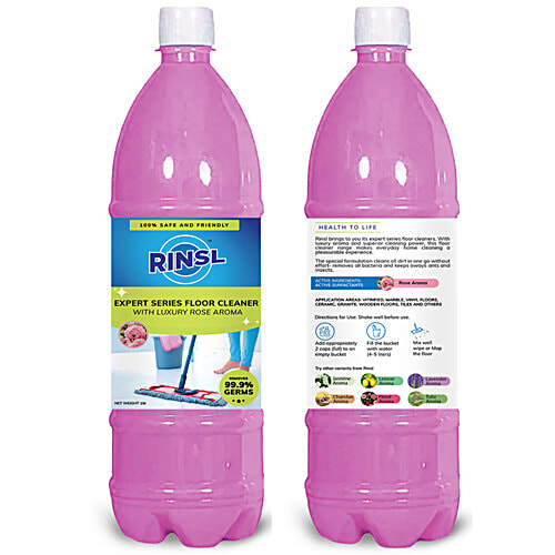 Rinsl Expert Series Floor Cleaner - Luxury Rose Aroma, 1 L  