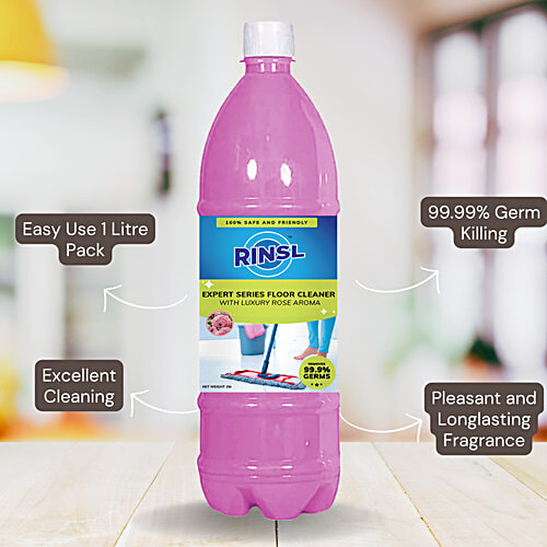 Rinsl Expert Series Floor Cleaner - Luxury Rose Aroma, 1 L  