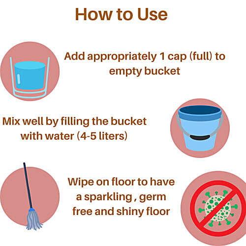 Rinsl Expert Series Floor Cleaner - Luxury Rose Aroma, 1 L  